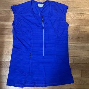 Athleta‎ Pacifica Tank Rash Guard Royal Blue L